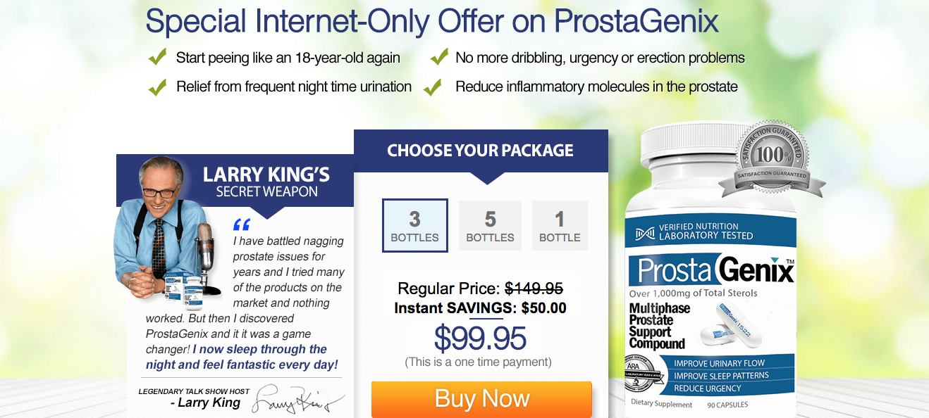 ProstaGenix Lowest Price Banner Image