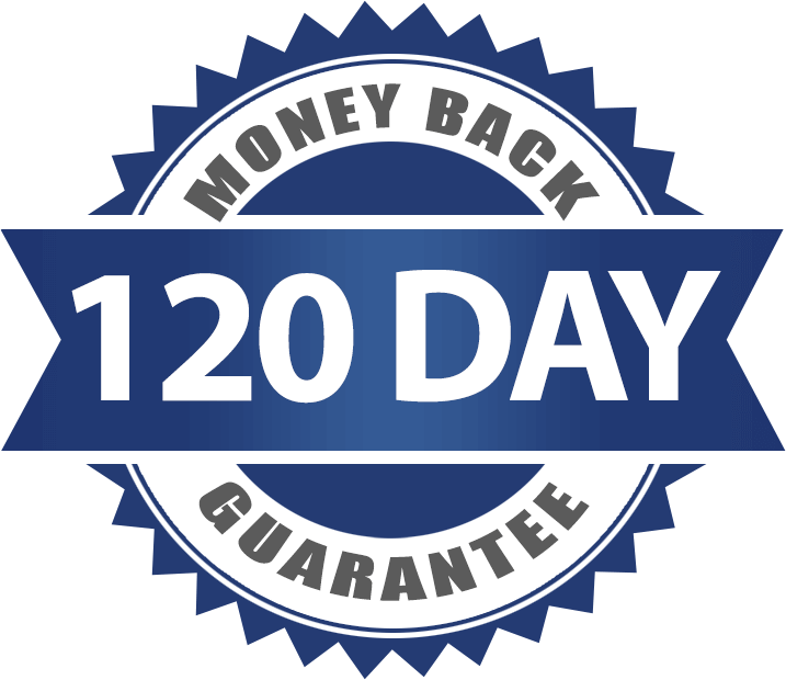 120 day money-back guarantee