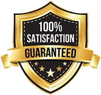 100% satisfaction guaranteed badge