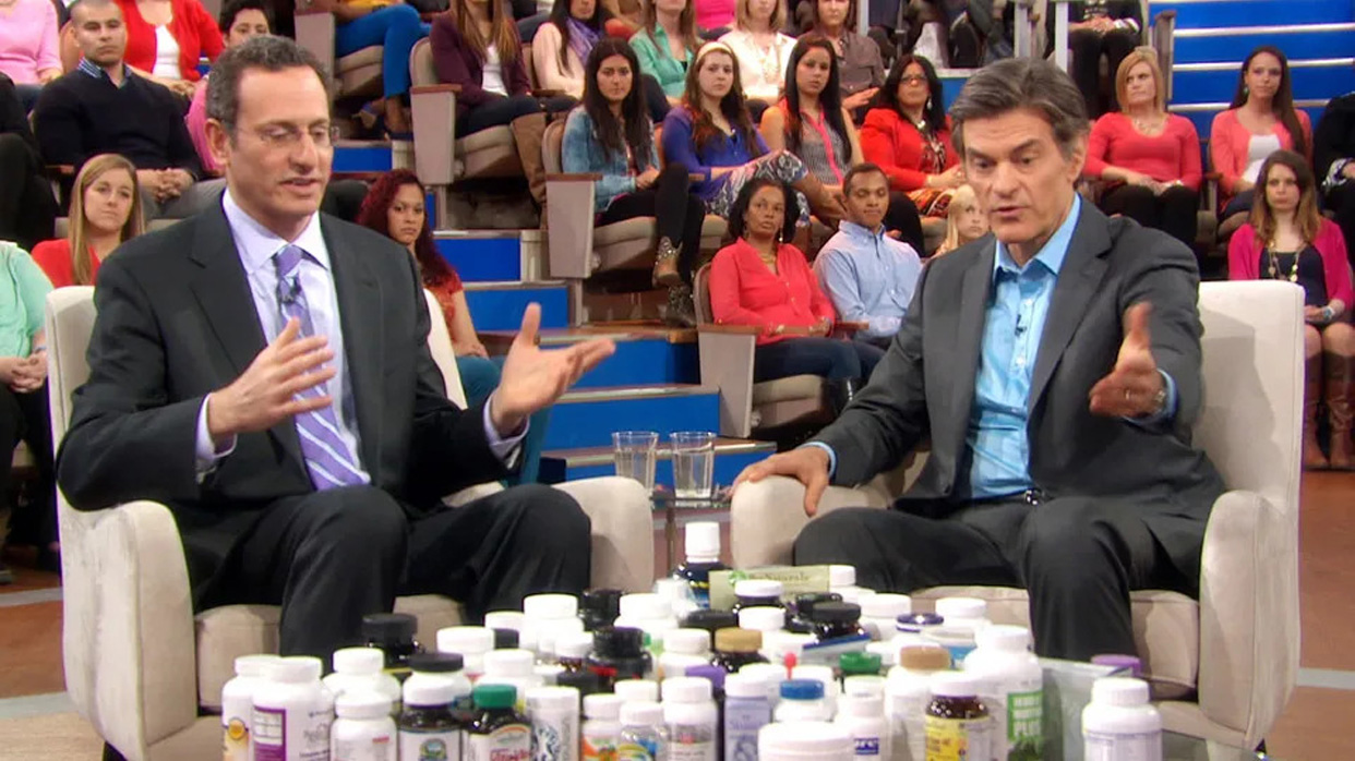 President and founder of ConsumerLab.com Dr. Tod Cooperman and Dr. Oz on TV show