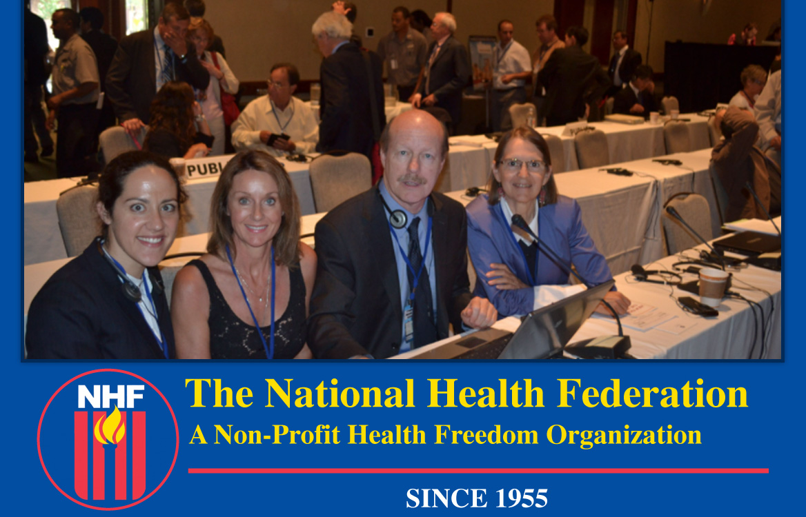 Scott C. Tips, the Legendary Leader of The National Health Federation and NHF Executive Director Katherine A. Carroll, and staff Fighting For Your Health Freedoms