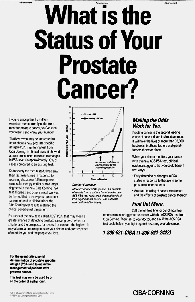 what is the status of your prostate cancer?