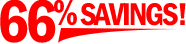 66% Savings