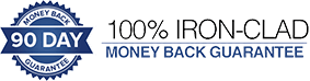 100% Iron-Clad Money Back Guarantee